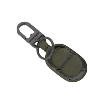 DIOR Leather Keychains Men's Olive