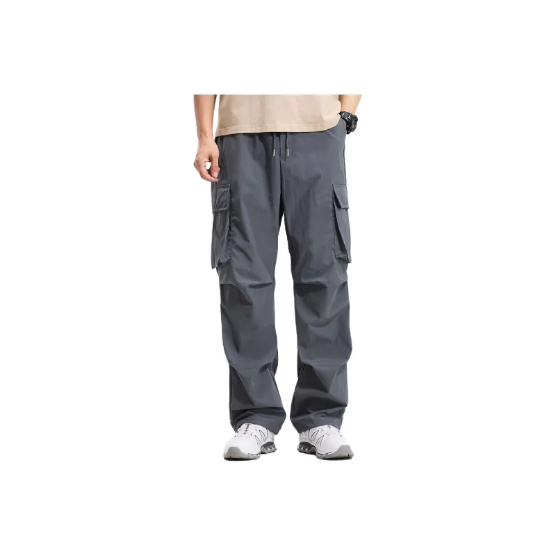 Red bean Cargo Pants Men-14