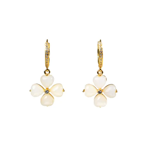 CUIYOUSHIJIA Hetian Jade Earrings White Jade Women's