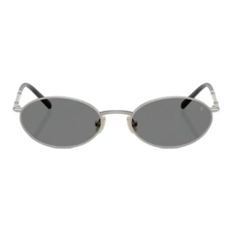 Brunello Cucinelli Titanium Oval Sunglasses Women's Silver-1