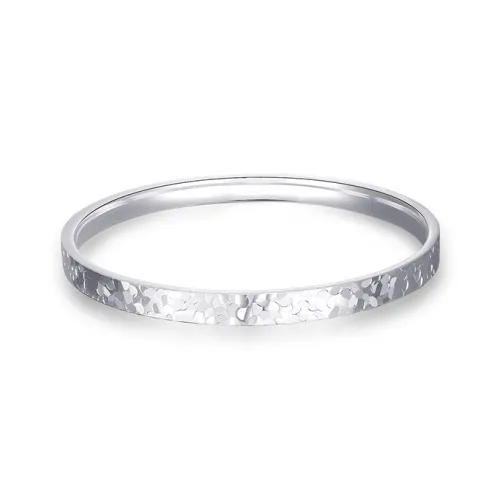CHOW TAI SENG 990 Silver Bangles Women's
