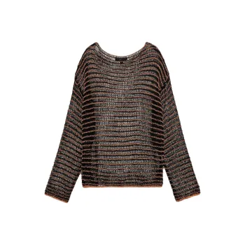 ZARA Knitwear Women's Black/Orange