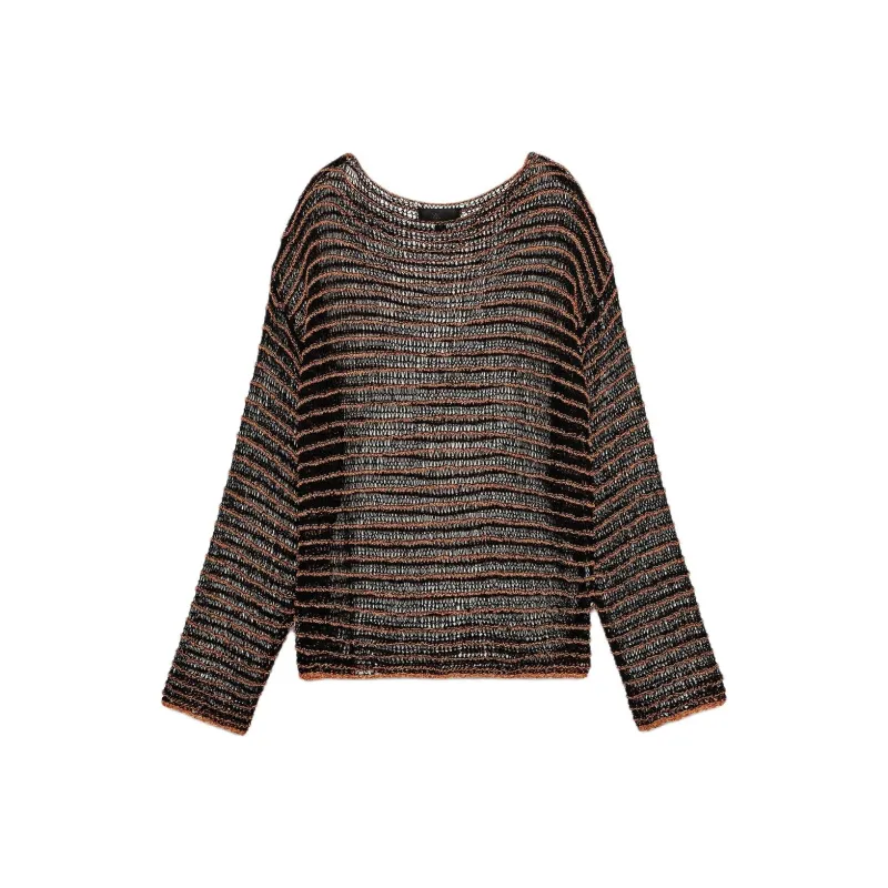 ZARA Knitwear Women's Black/Orange-0
