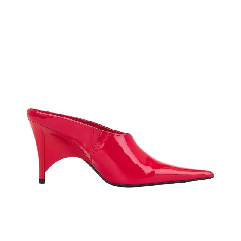Jeffrey Campbell Abrasion Resistant Closed Toe Slippers Women's Red-1