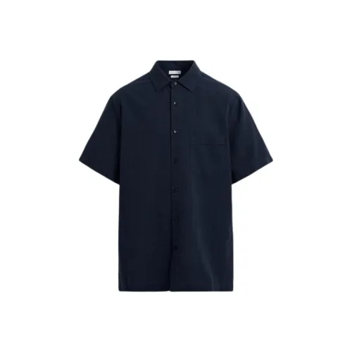 ZARA Shirts Men Deep Sea Blue