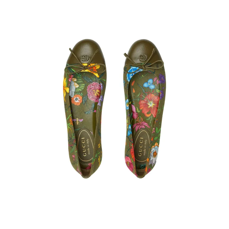 GUCCI Casual Single Shoes Women's Dark Green-4