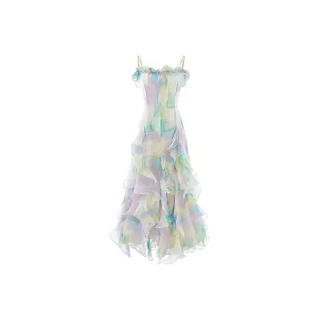 GUOZHEN Slip Dresses Women's Camisole Dress