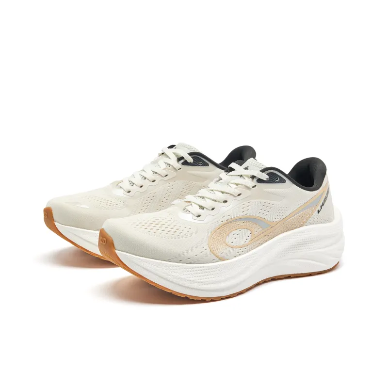 QIAODAN Navigation 600 Running Shoes Men Low Top Birch White Black-2