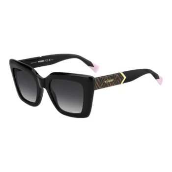 MISSONI Acetate Irregular Shape Sunglasses Women's Black