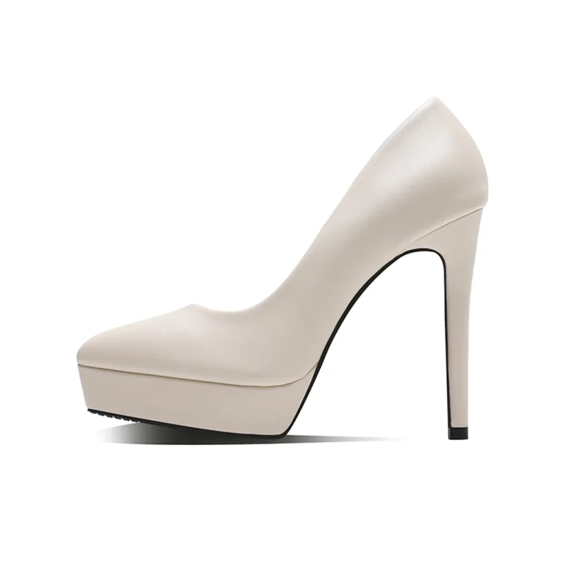 Lan Miao Slim Heel High Heels 12CM Women's-0