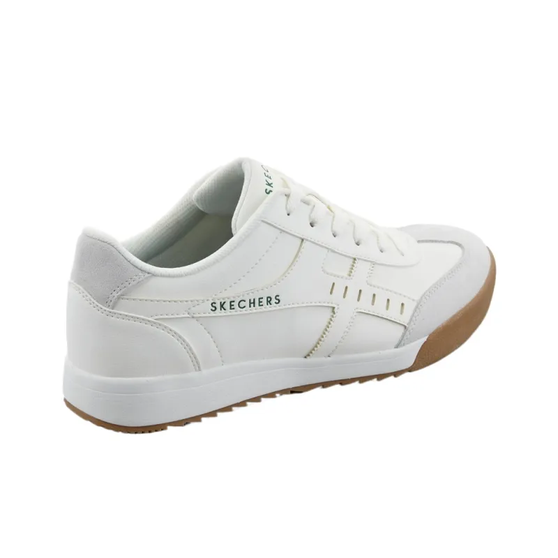 Skechers ZINGER Low Top Skateboard Shoes Men's White-1
