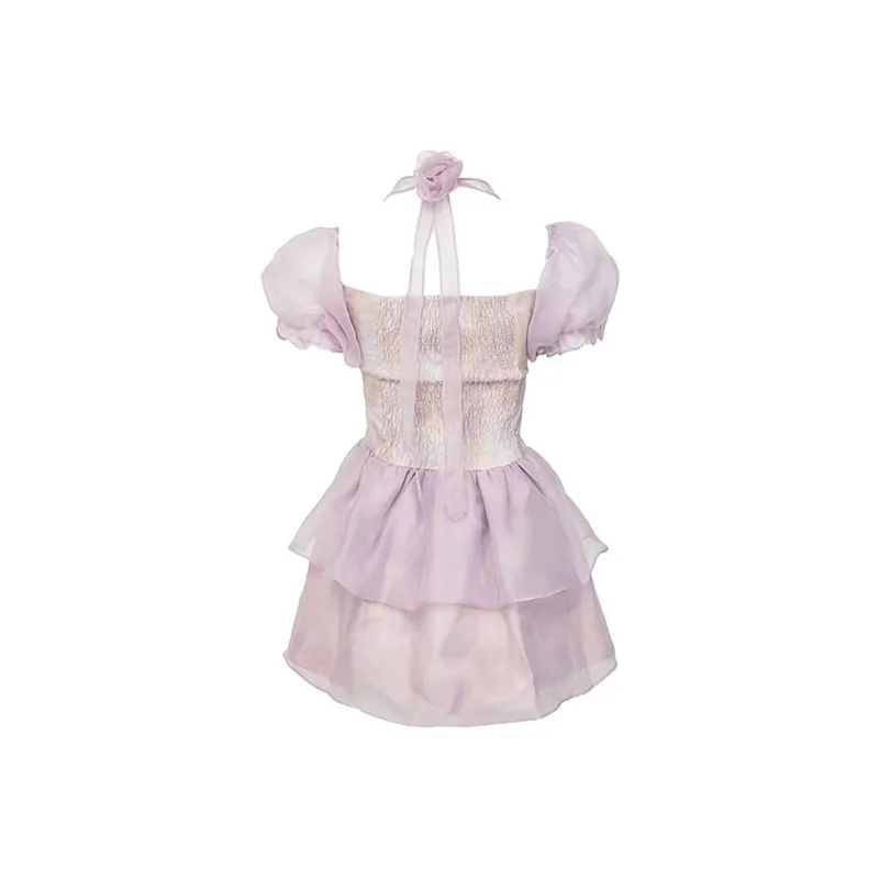 Mu Xiao Xin Short Sleeved Dress Women's-1