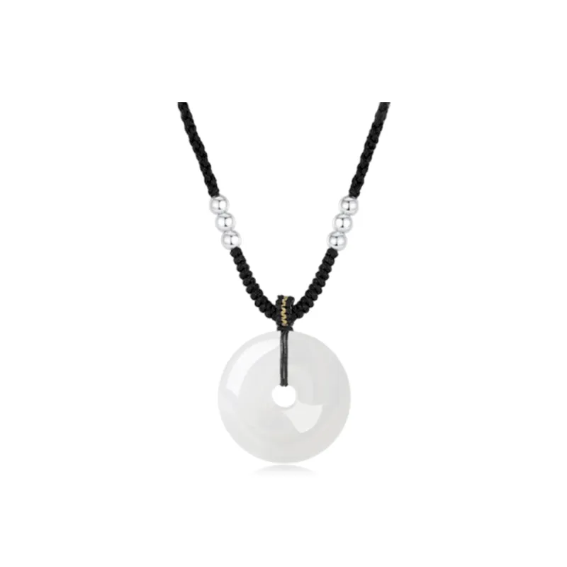 COPI Synthetic/Artificial Chalcedony Jade Necklaces Unisex-3