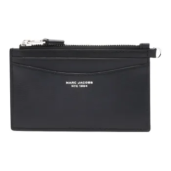 MARC JACOBS Goat Leather Wrist Bag Wallet Women's Black
