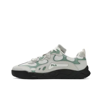 FILA Vintage Collection STAR RHYTHM Low Top Skateboard Shoes Men's White Green