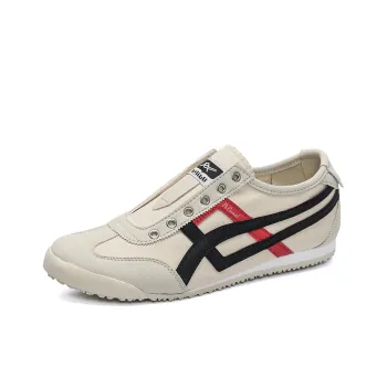 PROTECTCAMEL Slip Resistant, Abrasion Resistant, Lightweight Low Top Casual Shoes Men's Beige Black Red