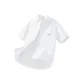 [Short-Sleeved Shirt]White (Ho Color Block Mountain Chest Logo)