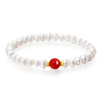 Lao Feng Xiang Pearl Bracelets Women's