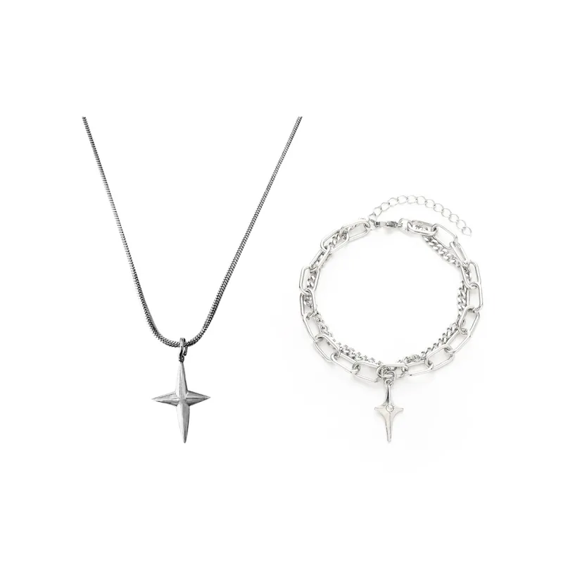 Asia Star Alloy Necklaces Unisex-5