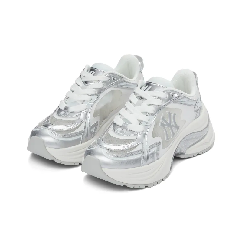 MLB Chunky Jogger Anti Slip Wear Resistant Low Top Casual Running Shoes Unisex White-2