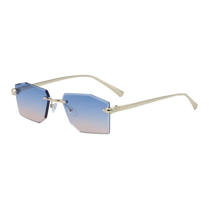 NOME Plastic Metal Irregular Shape Sunglasses Unisex-9