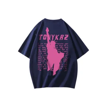 TONYKRZ T Shirts Unisex Navy Blue