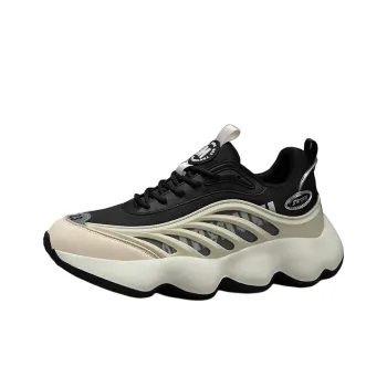 AMICNIEGD Slip Resistant, Abrasion Resistant, Breathable Low Top Chunky Sneakers Men's