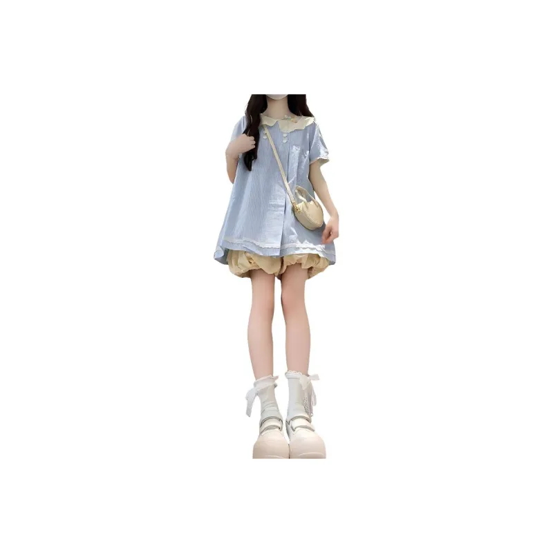 Mu Xiao Xin Short Sleeved Dress Women's-2