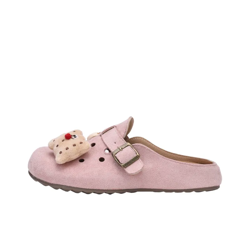 XMISTUO Rubber Sole Quiet Abrasion Resistant Slip Resistant Closed Toe Slippers Women's-8