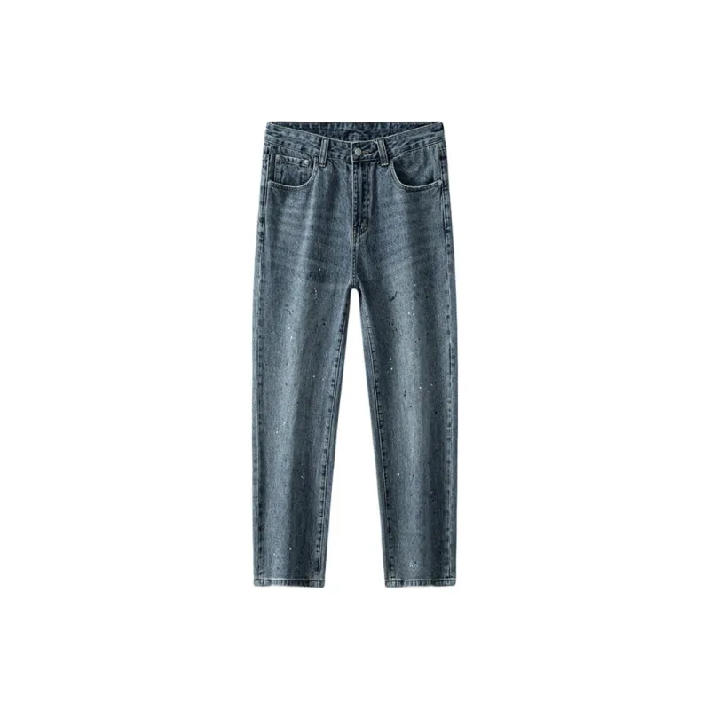 WAJ Jeans Unisex Ink Splatter Blue-0