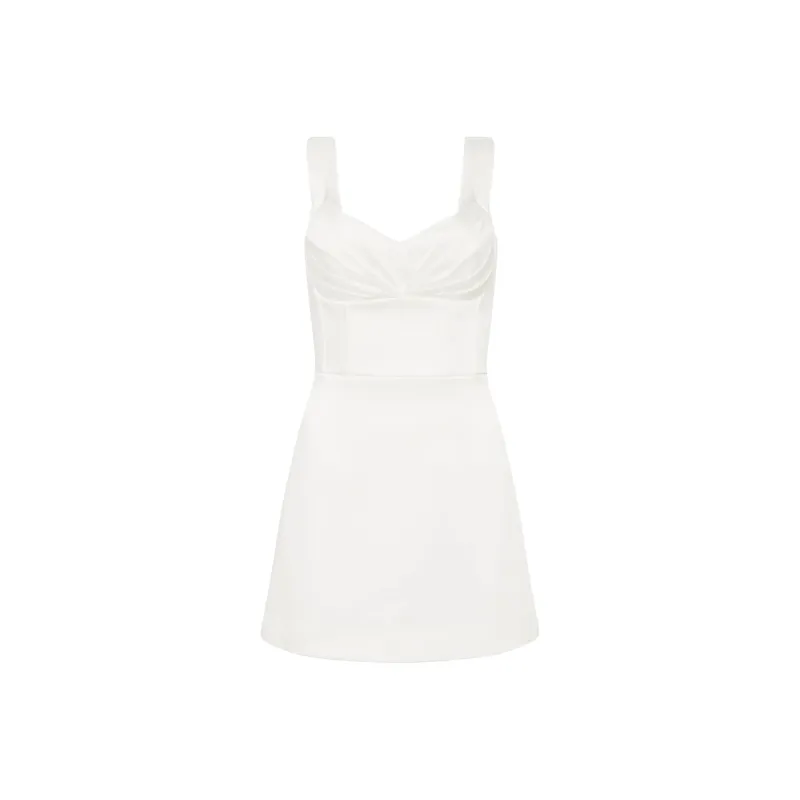 Rebecca Vallance Delaney Draped Minidress-0