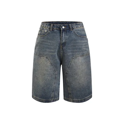 404MOB GANG Denim Shorts Unisex