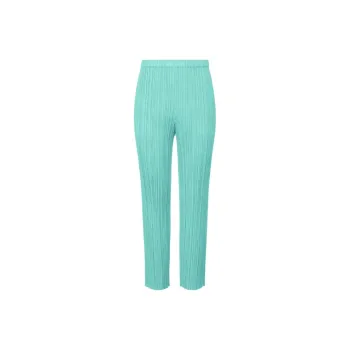 PLEATS PLEASE ISSEY MIYAKE Casual Pants Women's Aqua Blue