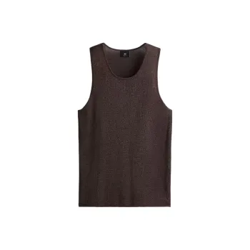 H&M Tank Tops Men Dark Brown