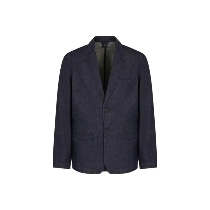 ARMANI EXCHANGEAE Business Suit Coat Men's Denim Blue-0