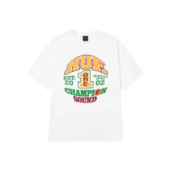 HUF T Shirts Unisex White