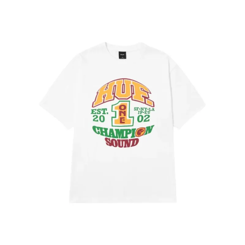 HUF T Shirts Unisex White-0