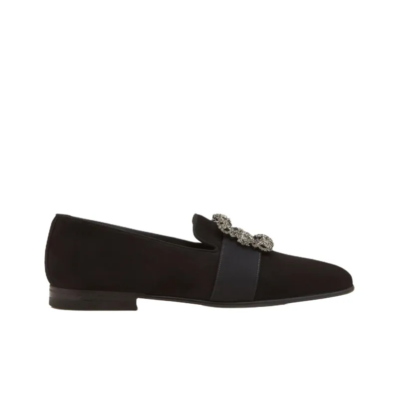 MANOLO BLAHNIK Carlton Casual Shoes Men's Black-1