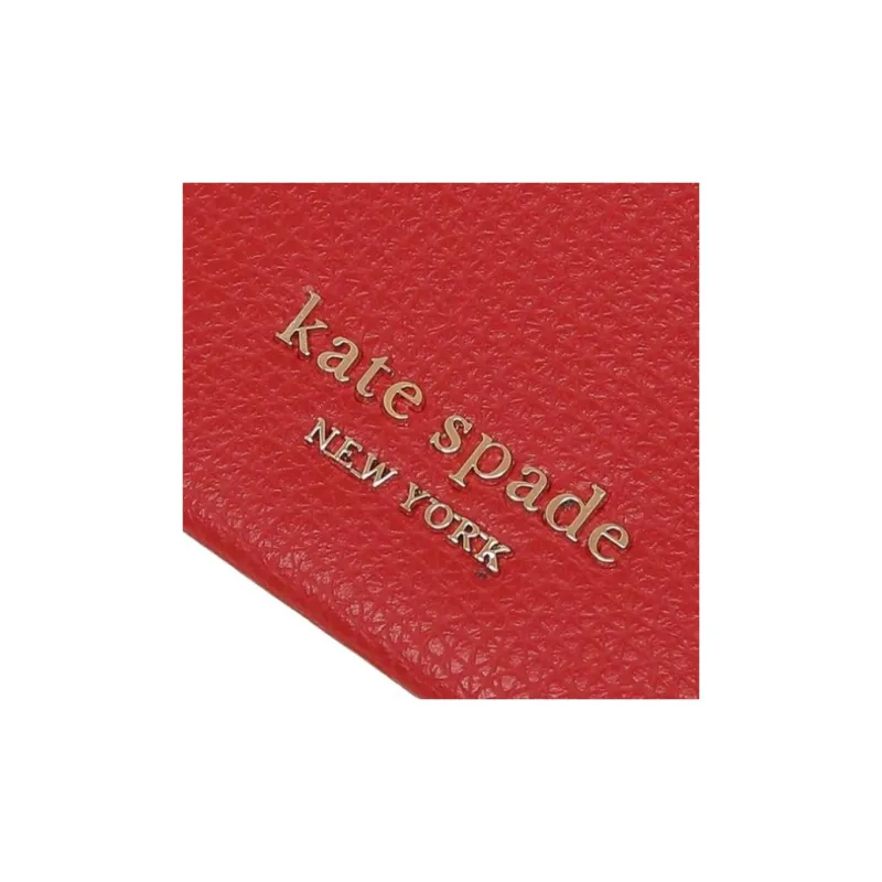 Kate Spade Leather Card Holder Tubas Women's Red-4