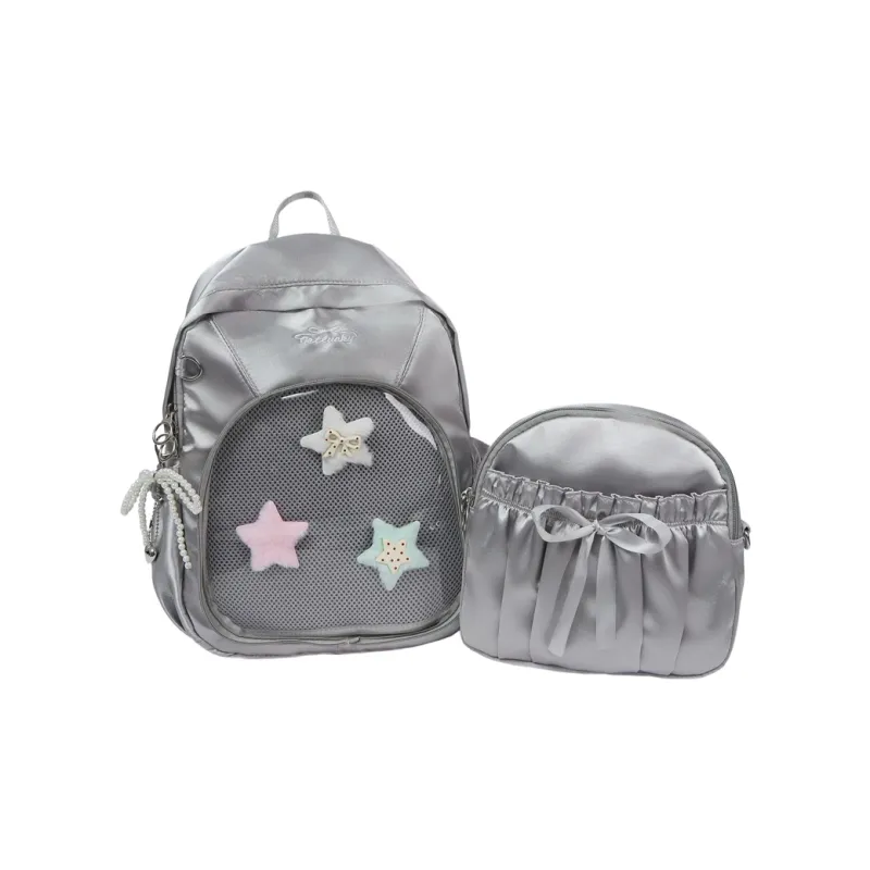 Kewuku Polyester Backpack Regular Women's Multicolor-5
