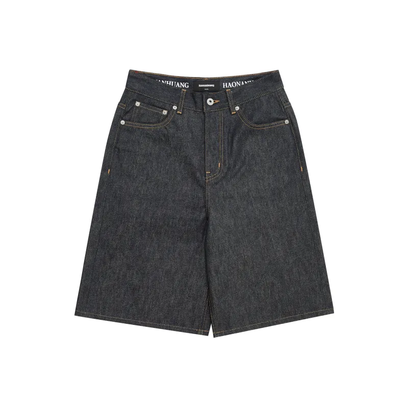 Haonanhuang Denim Shorts Unisex-2