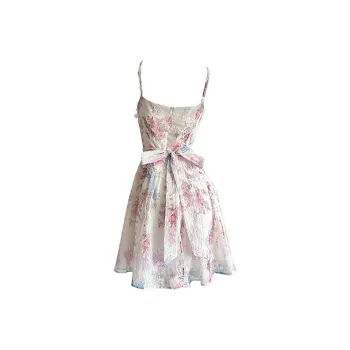 Flowers In Water Slip Dress Women's