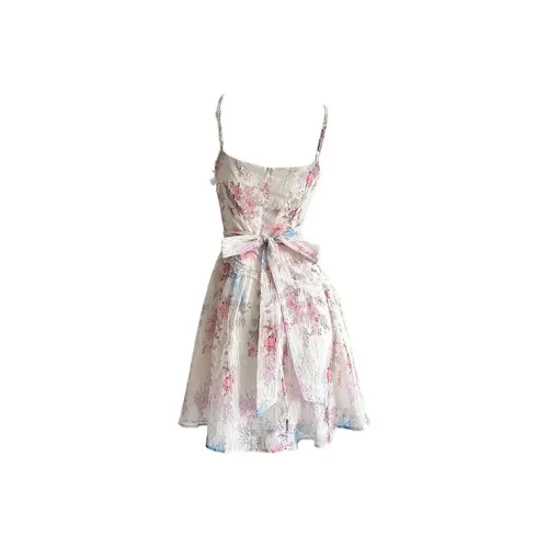 Flowers In Water Slip Dress Women's