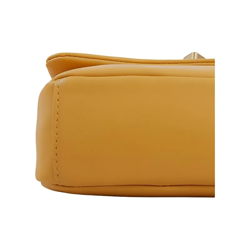 POURCHET Cow Leather Crossbody Bag, Shoulder Bag Trumpets Women's Beige, Black, Mist Blue, Yellow, Khaki-7