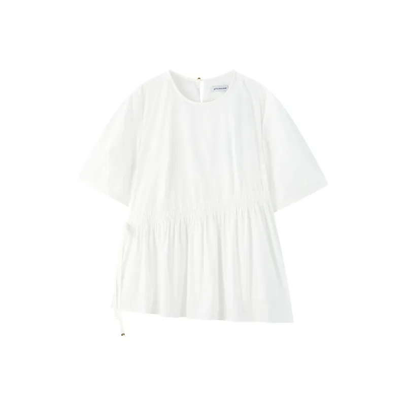 PEACEBIRD Shirts Women's Antique Veneer White-0