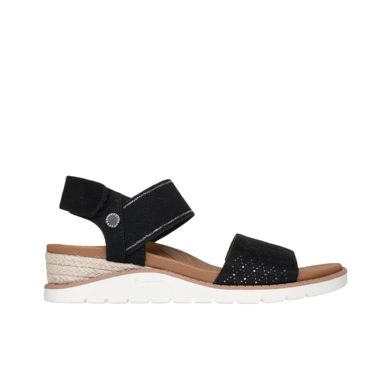 Skechers BOBS Arch Fit Beach Kiss One Strap Sandals Women's Black-1