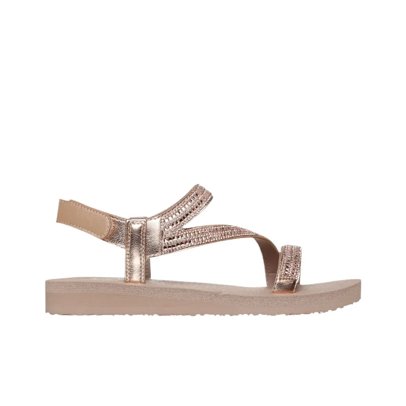 Skechers Meditation One Strap Sandals Women's Rose Gold-1