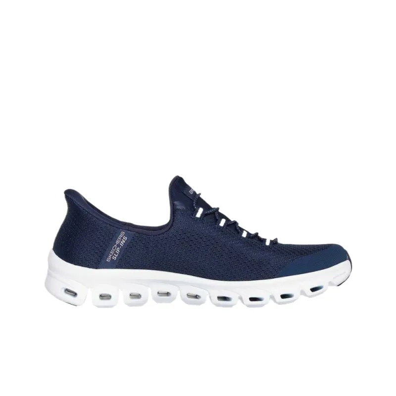 Skechers Glide Step Pursuit Low Top Casual Shoes Women's Navy Blue-1