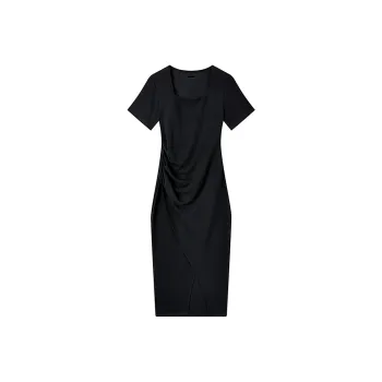 GUOZHEN Short Sleeved Dress Women's