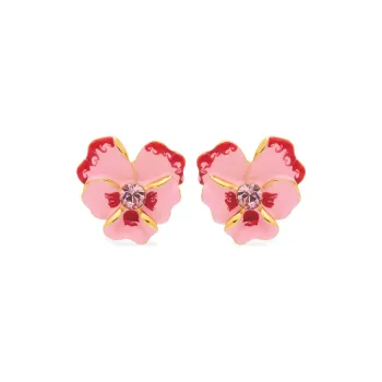 KENNETH JAY LANE Brass Earrings Women's Pink